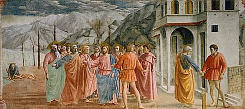 Masaccio, Tribute Money, 1425-27